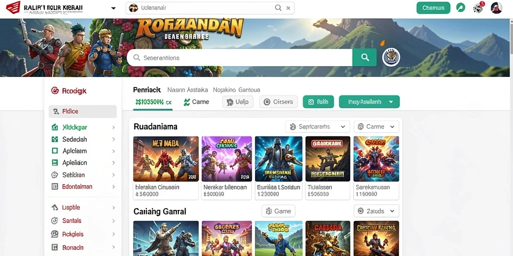 Tampilan awal aplikasi BAGINTA168 yang atraktif.