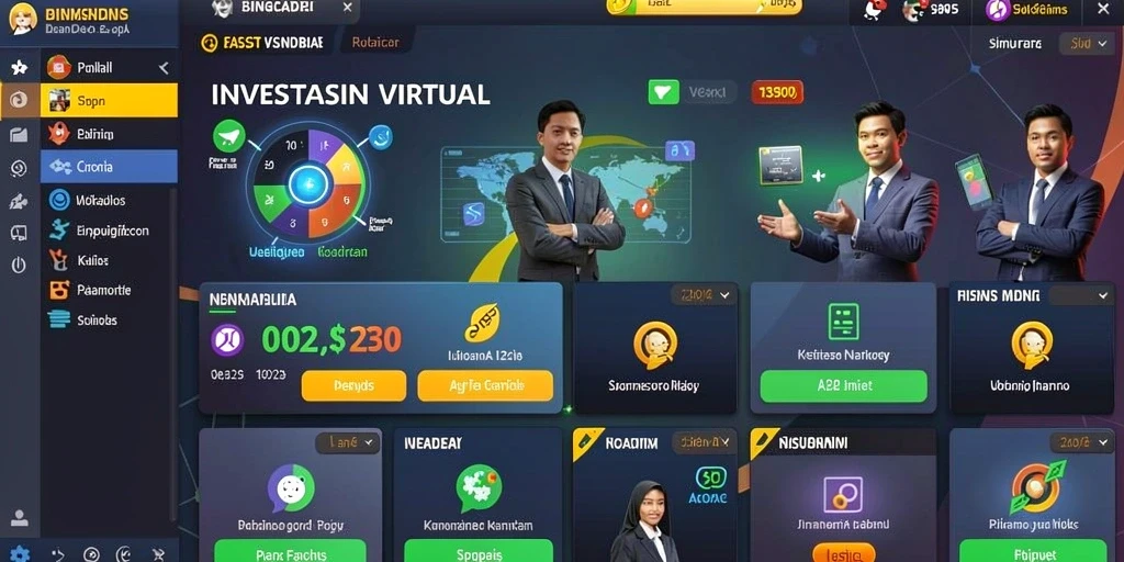 Screenshot menunjukkan antarmuka permainan yang menarik.