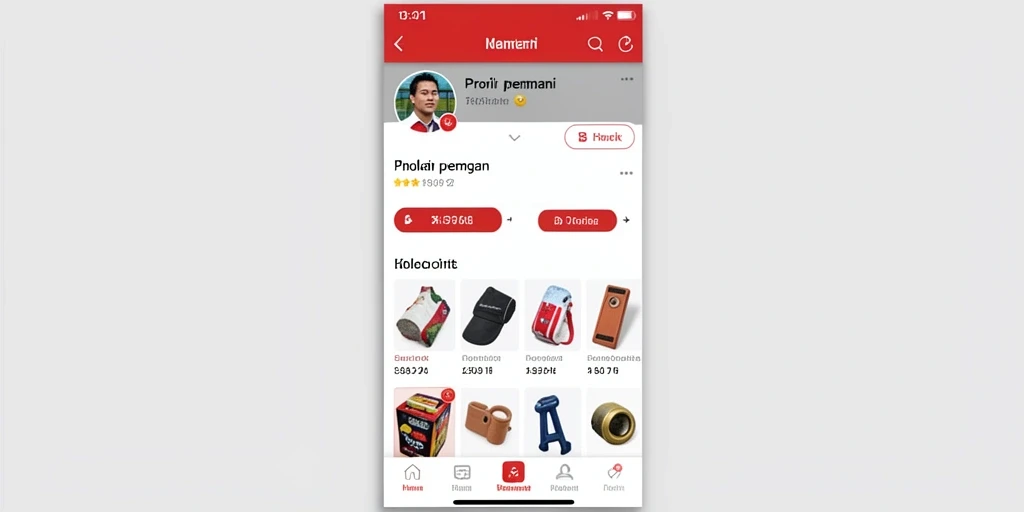 Tampilan antarmuka pengguna yang intuitif dan mudah dipahami.